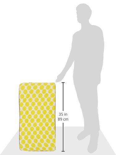 Bacati Ikat Zigzag Grey & Muslin Yellow Dots Changing Pad Cover - Soft Baby Changing Table Cover for Nursery, Diaper Station & Travel - Waterproof & Breathable Fabric