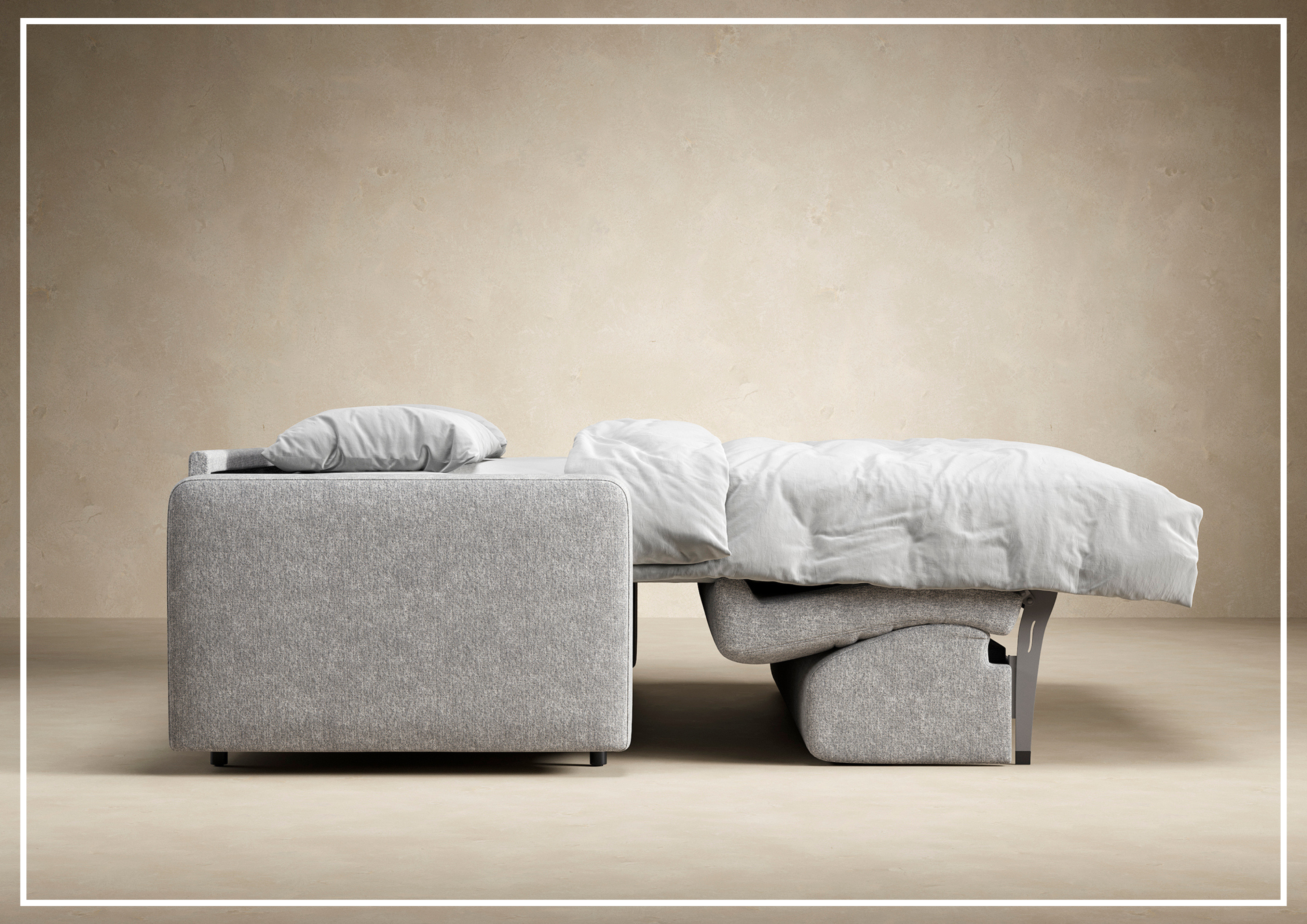 Innovation Living Carnell Fabric 2-Seater Queen Size Sofa Bed - Convertible Sleeper Sofa for Small Spaces, Guest Room & Apartment Living