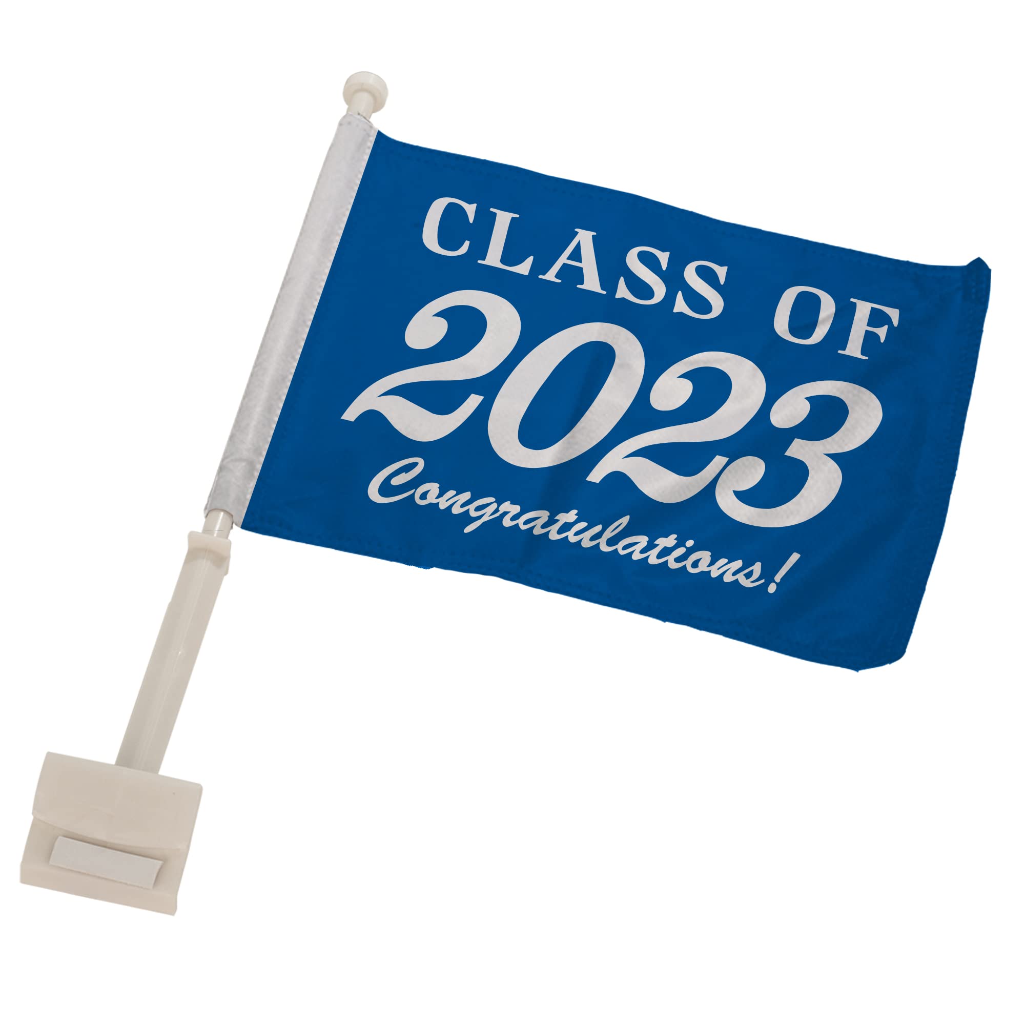 2021 & 2020 Graduation Car Flags - Class of 2021/2020 Car Decorations - Parade Car Flags for Graduation Celebrations - Perfect for Commencement Parades, Graduation Parties & School Spirit Events