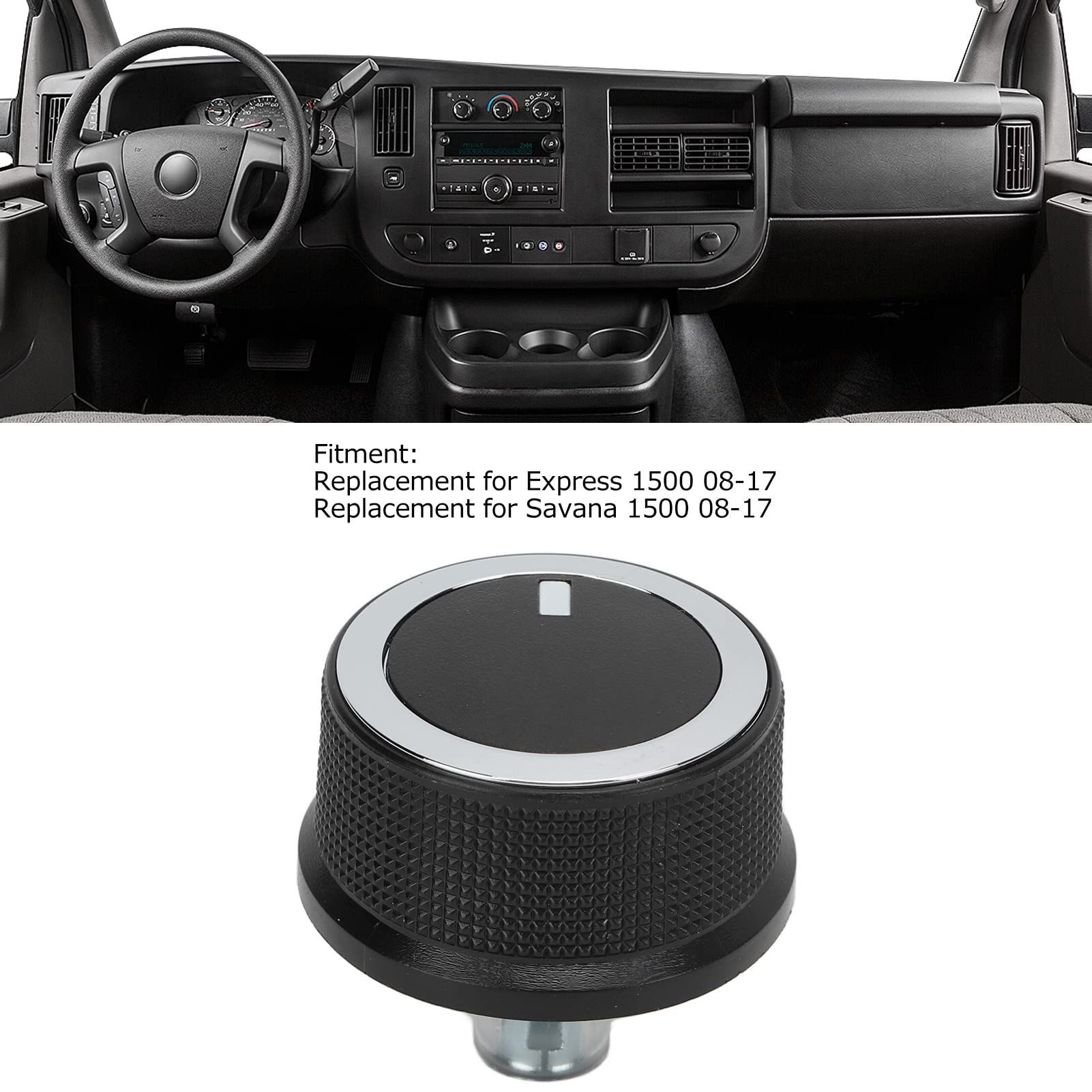 Aramox Heater AC Temperature Control Knob Switch Replacement for Chevy Express 1500 & 2500 (2008-2017) - Compatible with Part #84141127 - Perfect for Climate Control Repair & DIY Auto Maintenance