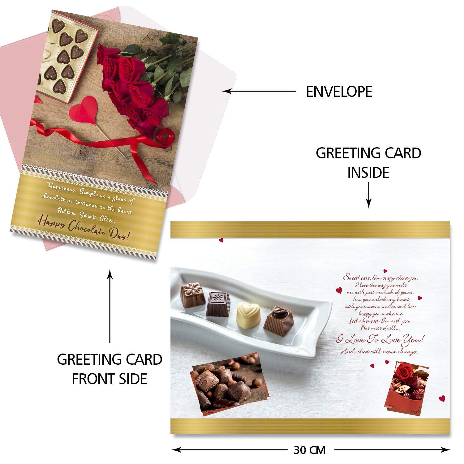 Long Lasting Multicolor Nail Polish Set for Women - 2 Premium Nail Paints with Heartfelt Chocolate-Themed Greeting Card - Perfect Gift for Birthdays, Anniversaries & Valentine's Day