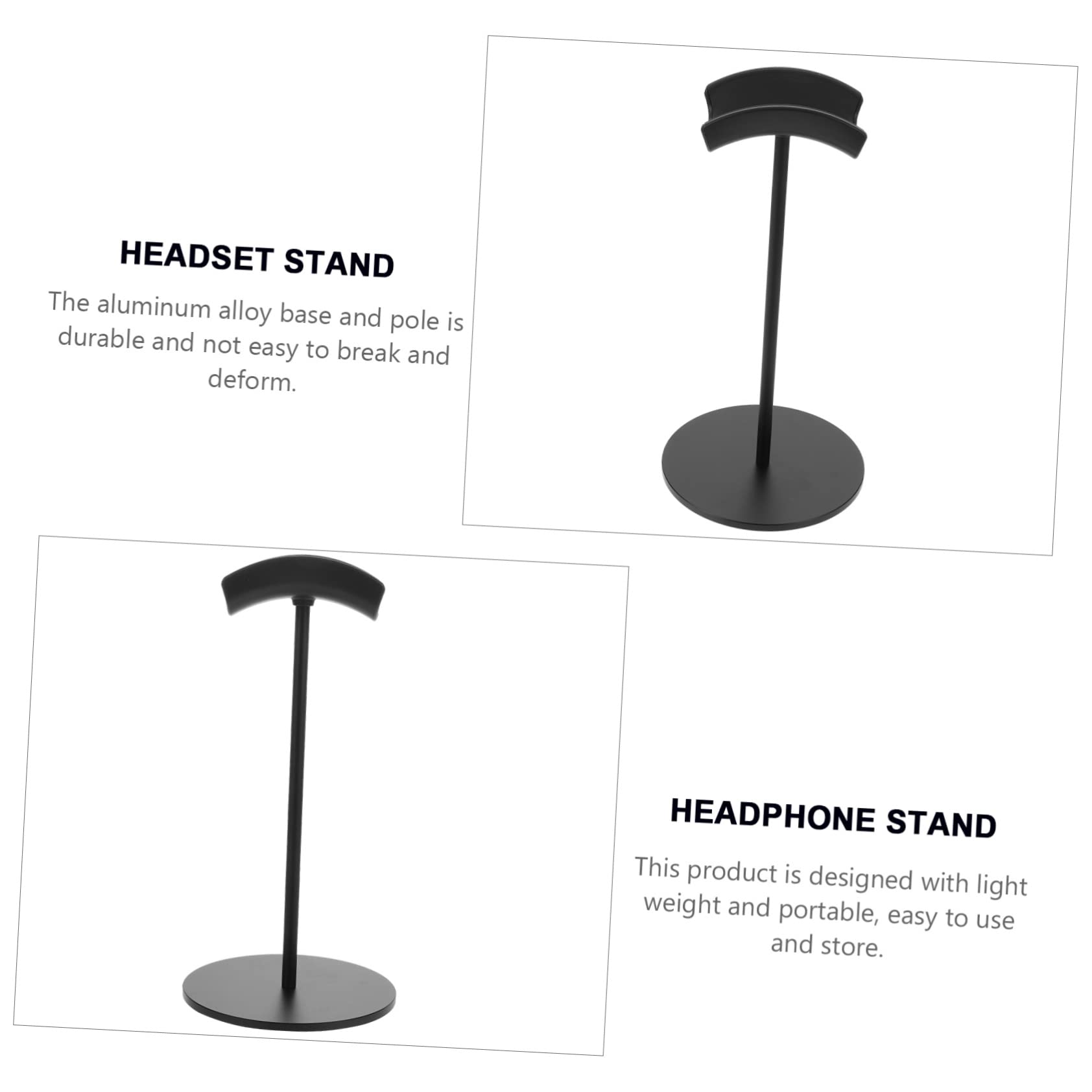 Zerodeko Premium Aluminum Headphone Stand - Stylish Desktop Organizer for Gaming Headsets & Audio Accessories | Space-Saving Storage Solution for Home & Office Workspace