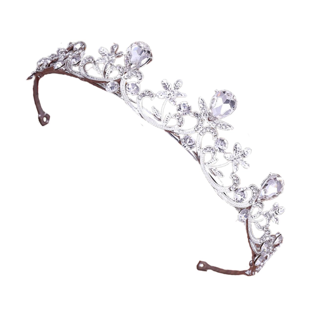 Minkissy 3-Piece Rhinestone Crown Set - Elegant Crystal Queen Tiara for Prom, Wedding & Bridal Accessories | Princess Headband for Birthday, Pageant & Special Events | Sparkling White Decorative Crown for Women & Girls