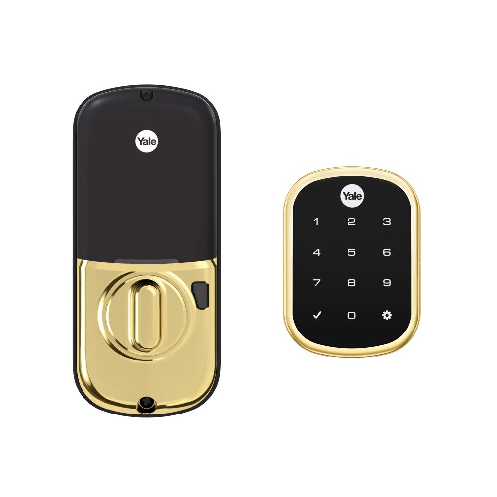 Yale Assure Lock SL Wi-Fi Touchscreen Smart Lock - Keyless Entry, Remote Access & Auto-Lock, Polished Brass Finish for Home Security & Smart Home Automation