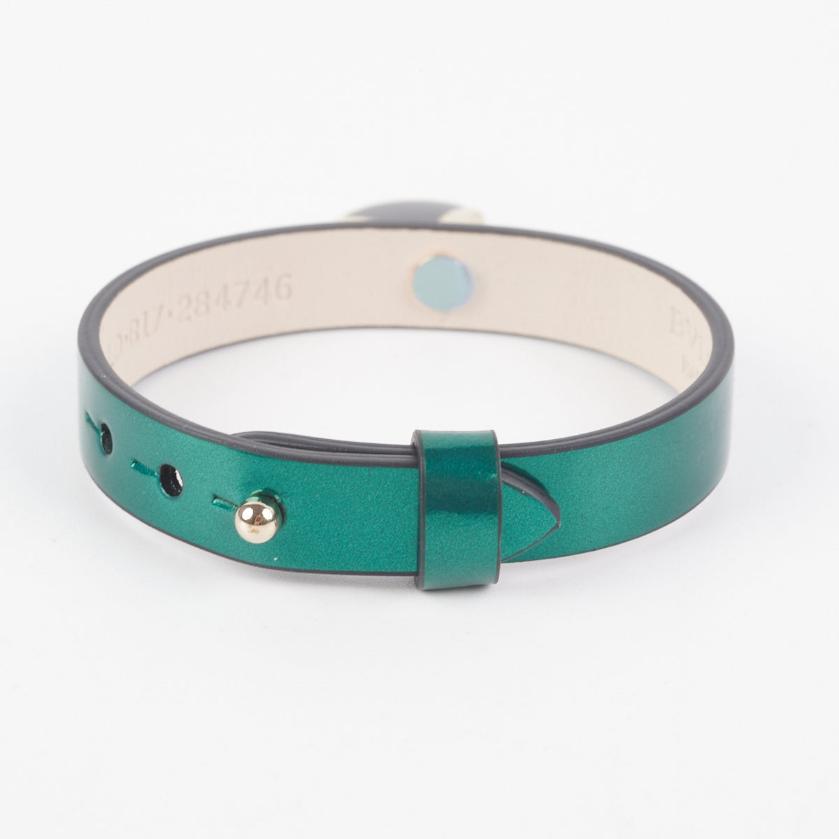 Bvlgari Metallic Emerald Green Bracelet - Size 15 & 16 - Luxury Fashion Jewelry for Women, Perfect for Parties, Weddings & Special Occasions