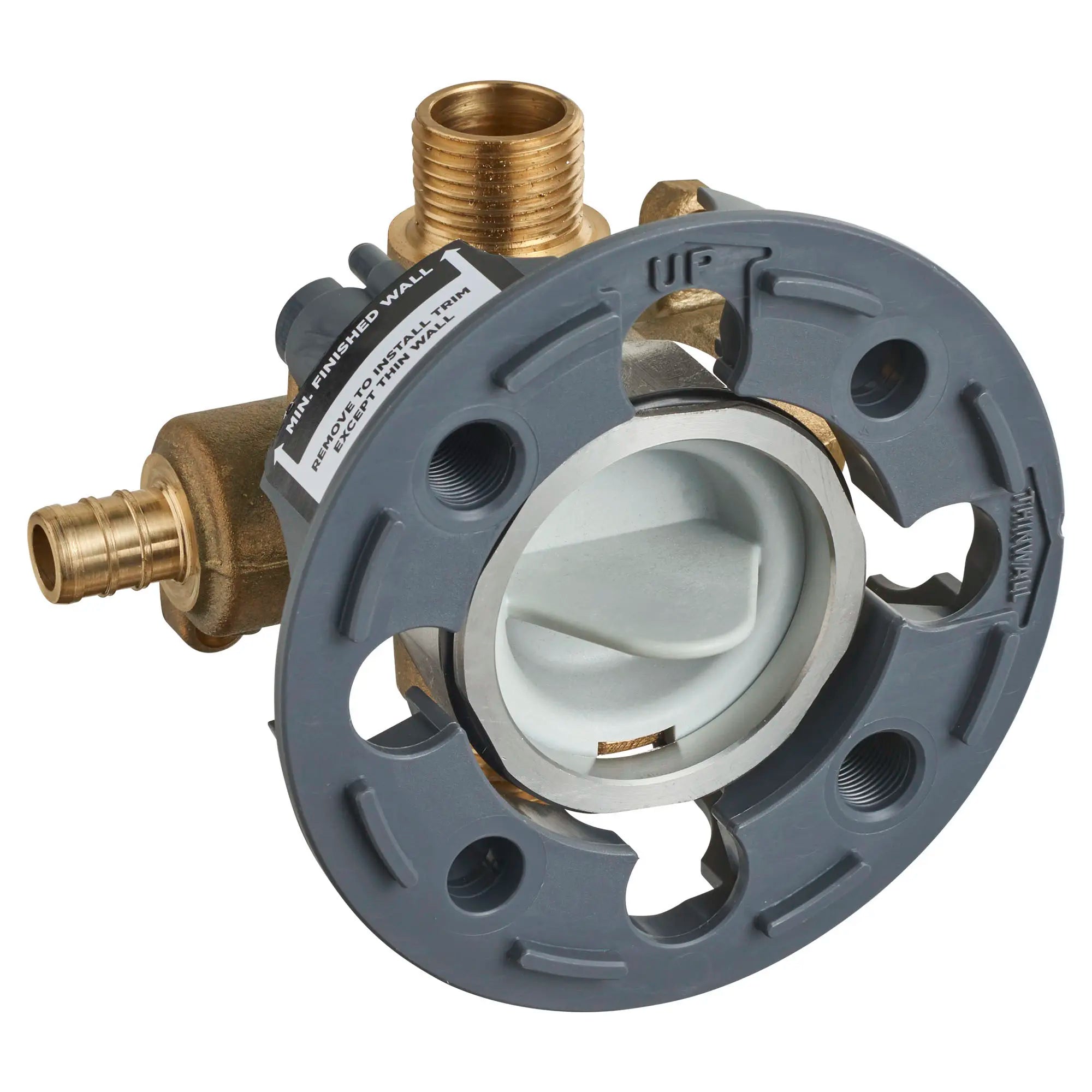 Flash® Shower Rough-In Valve with PEX Inlets & Universal Outlets - Compatible with Crimp Ring System - Perfect for Bathroom Renovations & New Construction Plumbing Projects