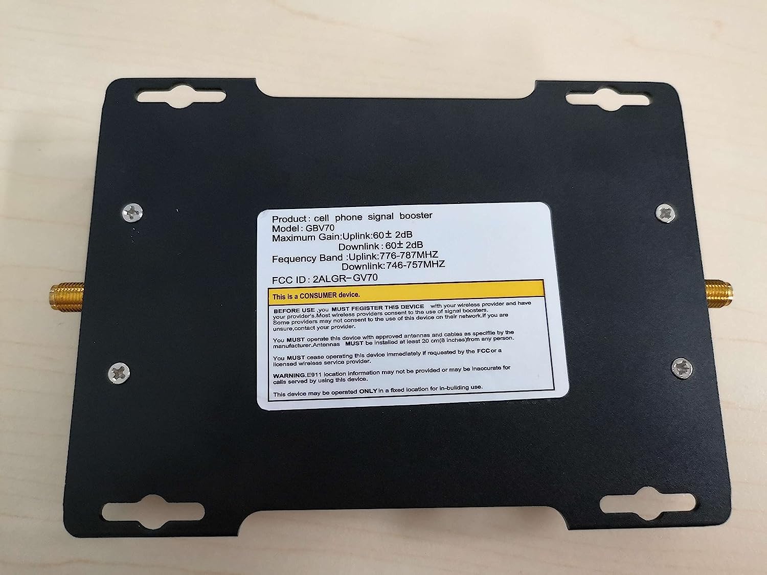 Verizon 5G/4G LTE Signal Booster - Home & Office Use