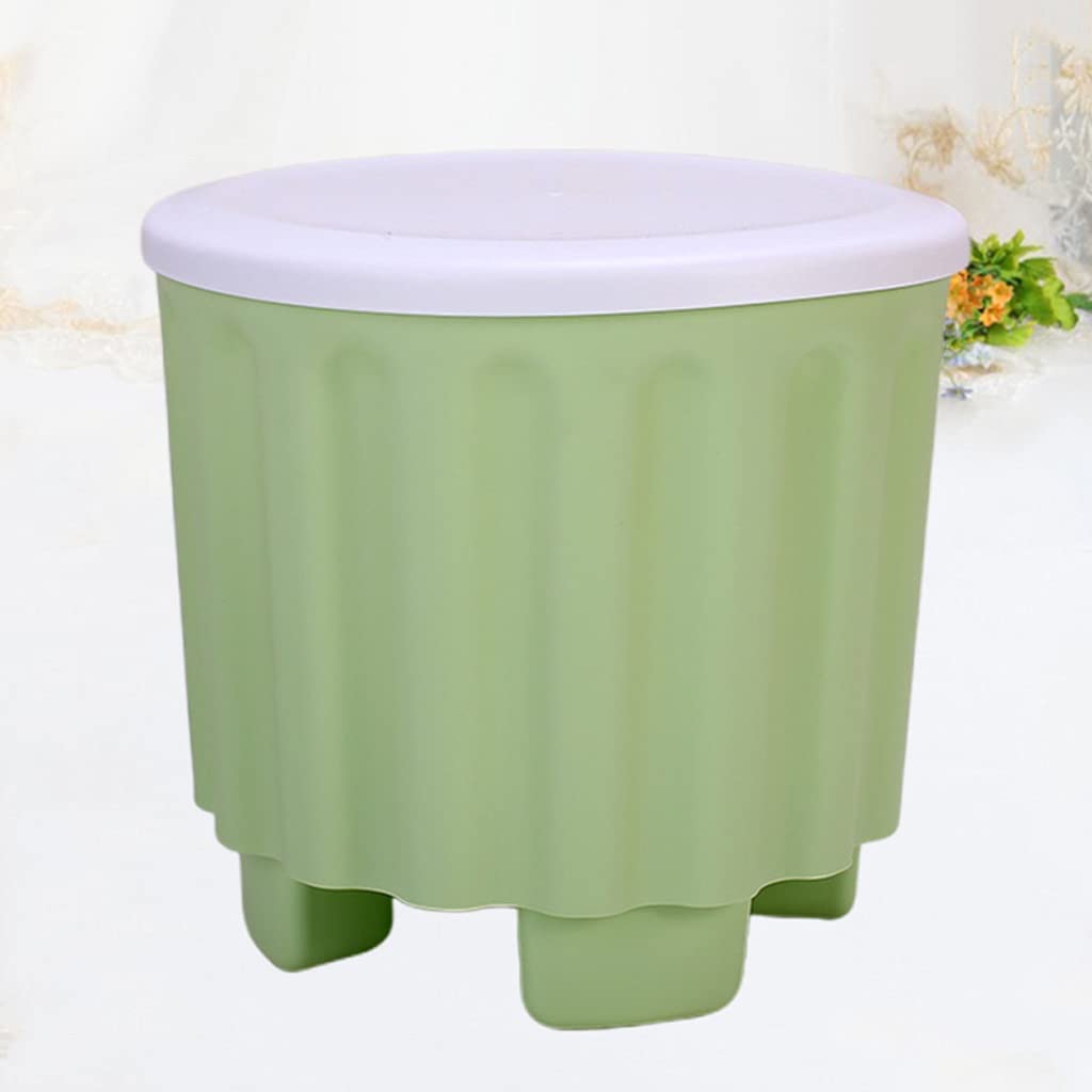 GFHLP Stackable Stool - Multifunctional Storage Chair with Creative Design, Modern Home Decor for Living Room, Bedroom, or Office (Green) - Perfect for Small Spaces, Extra Seating & Organization