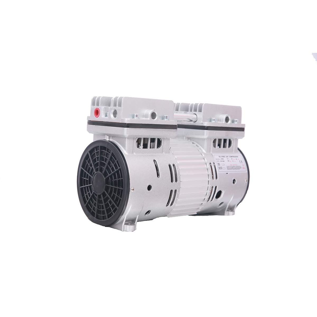 6CFM 110V Oil-Free Vacuum Pump - 780W High Power Quiet Piston Compressor with US Plug for HVAC, Refrigeration & Automotive AC Repair