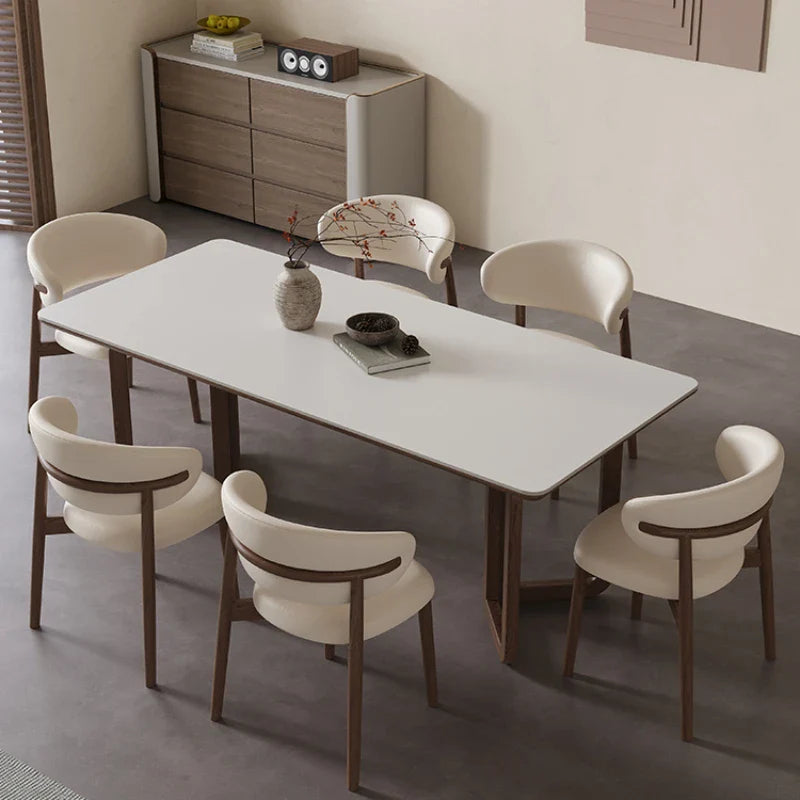 Luxury Designer Dining Table - Modern Elegant Wooden Dining Room Table for Home & Restaurant Use - Perfect for Family Gatherings & Dinner Parties