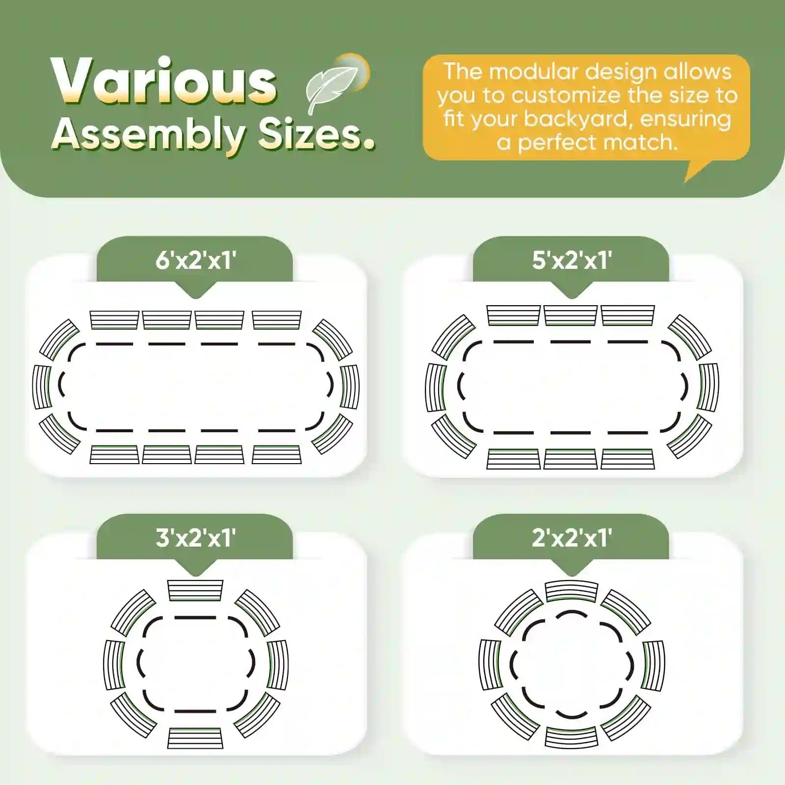 47x24x24 Inch Oval Raised Garden Bed Kit - Elevated Planter Box for Vegetables, Flowers & Herbs - Perfect for Backyard, Patio & Urban Gardening