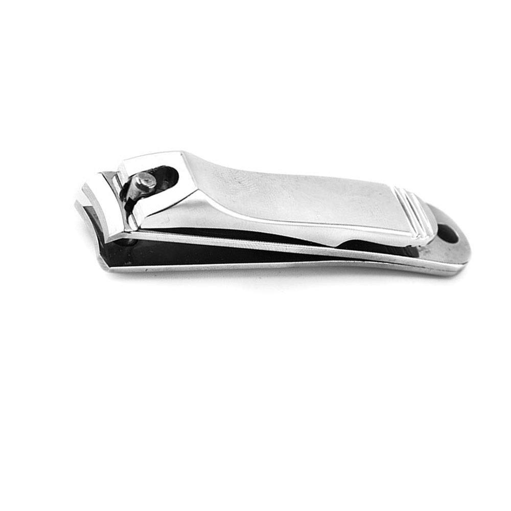 Premium Stainless Steel Toenail Clippers for Adults - Black Professional Nail Clippers 7.5cm - Durable & Sharp Pedicure Tool for Home, Travel & Grooming Kit