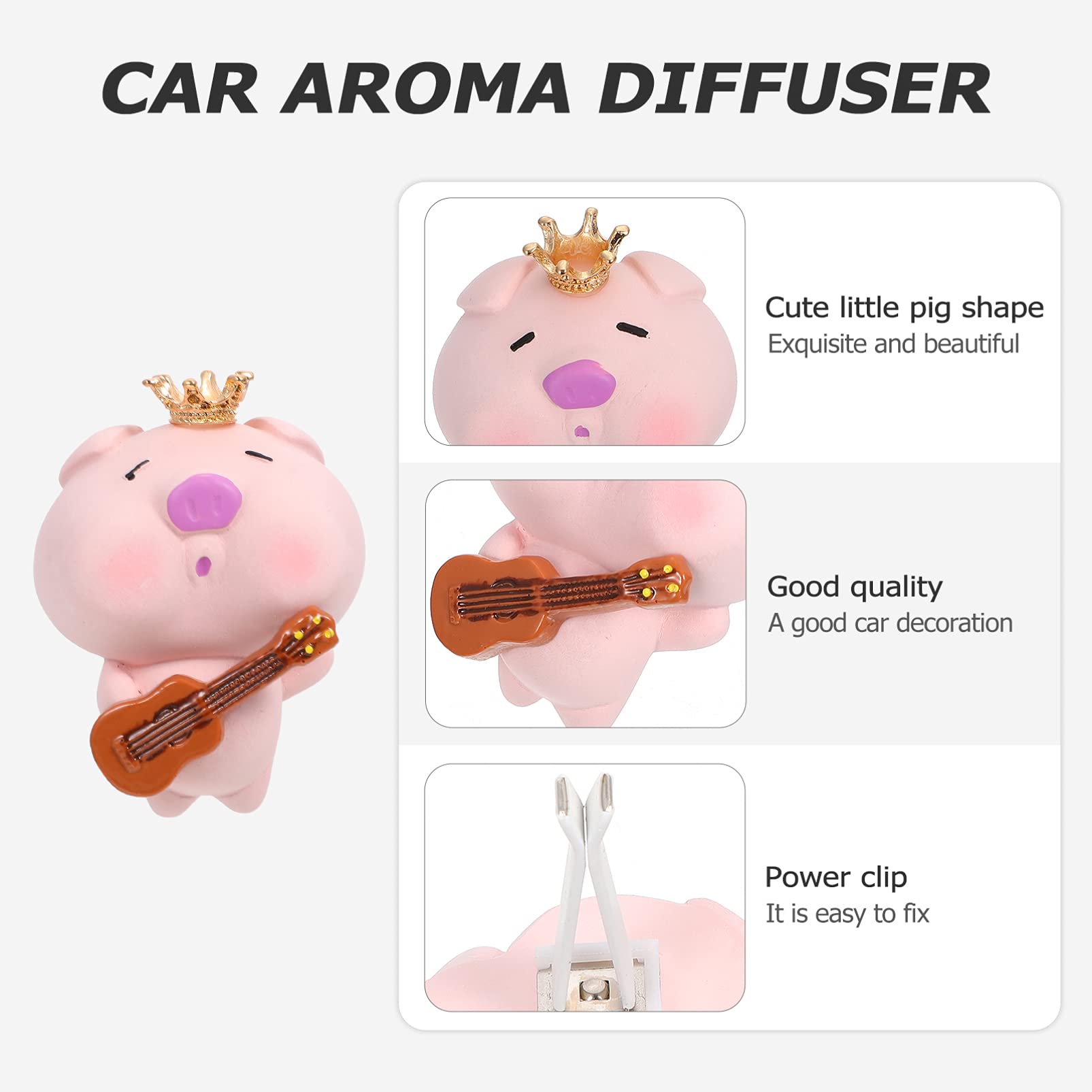VICASKY 6-Pack Car Vent Air Freshener Clips - Essential Oil Diffuser & Aromatherapy Scent Clips for Vehicles - Perfect for Long Drives, Commuting and Road Trips