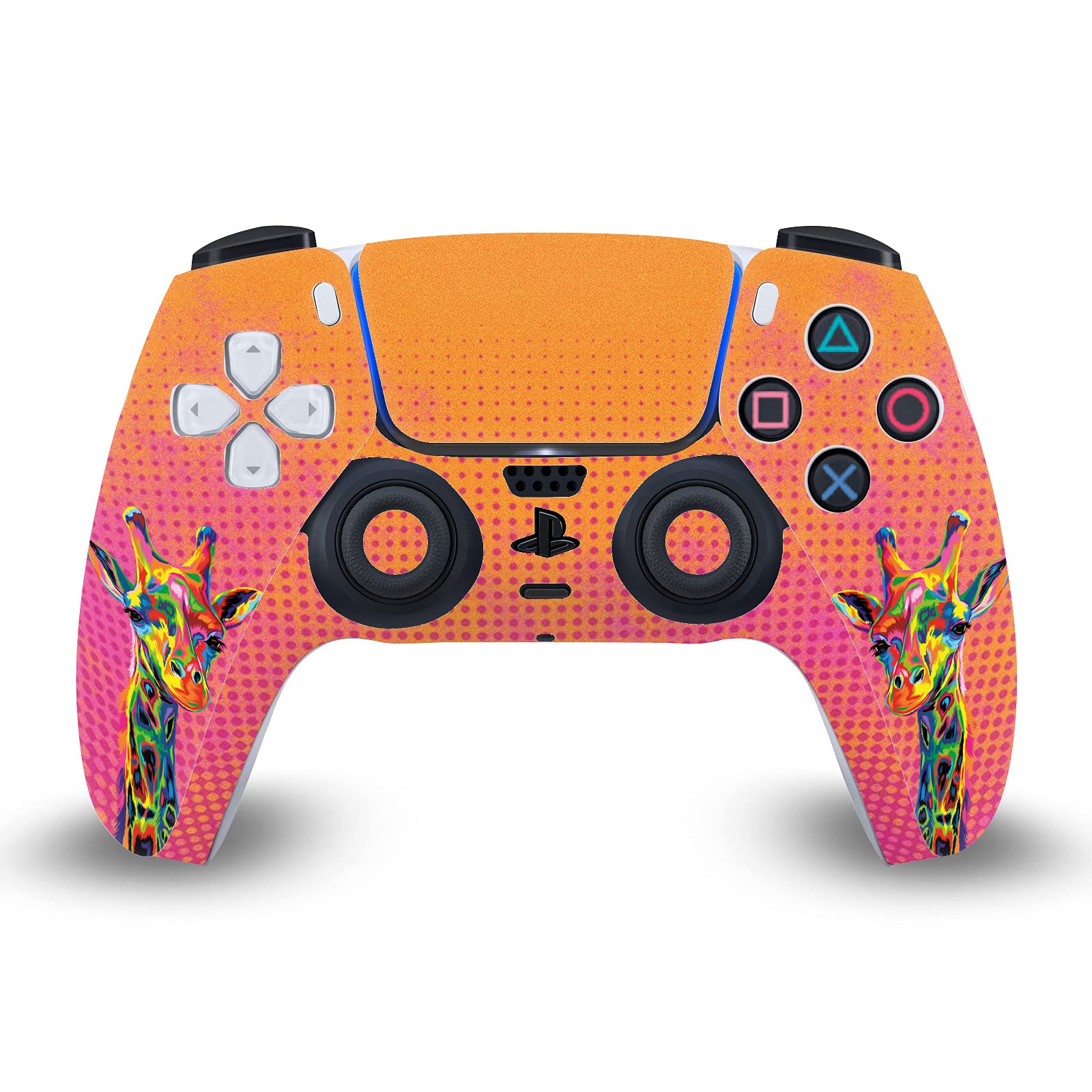Official PD Moreno Giraffa Animals II Vinyl Skin Sticker for Sony PlayStation 5 PS5 Slim/PRO Disc Edition Console & DualSense Controller - Gaming Decal, Durable Protection - Perfect for Gaming Setups & Customization