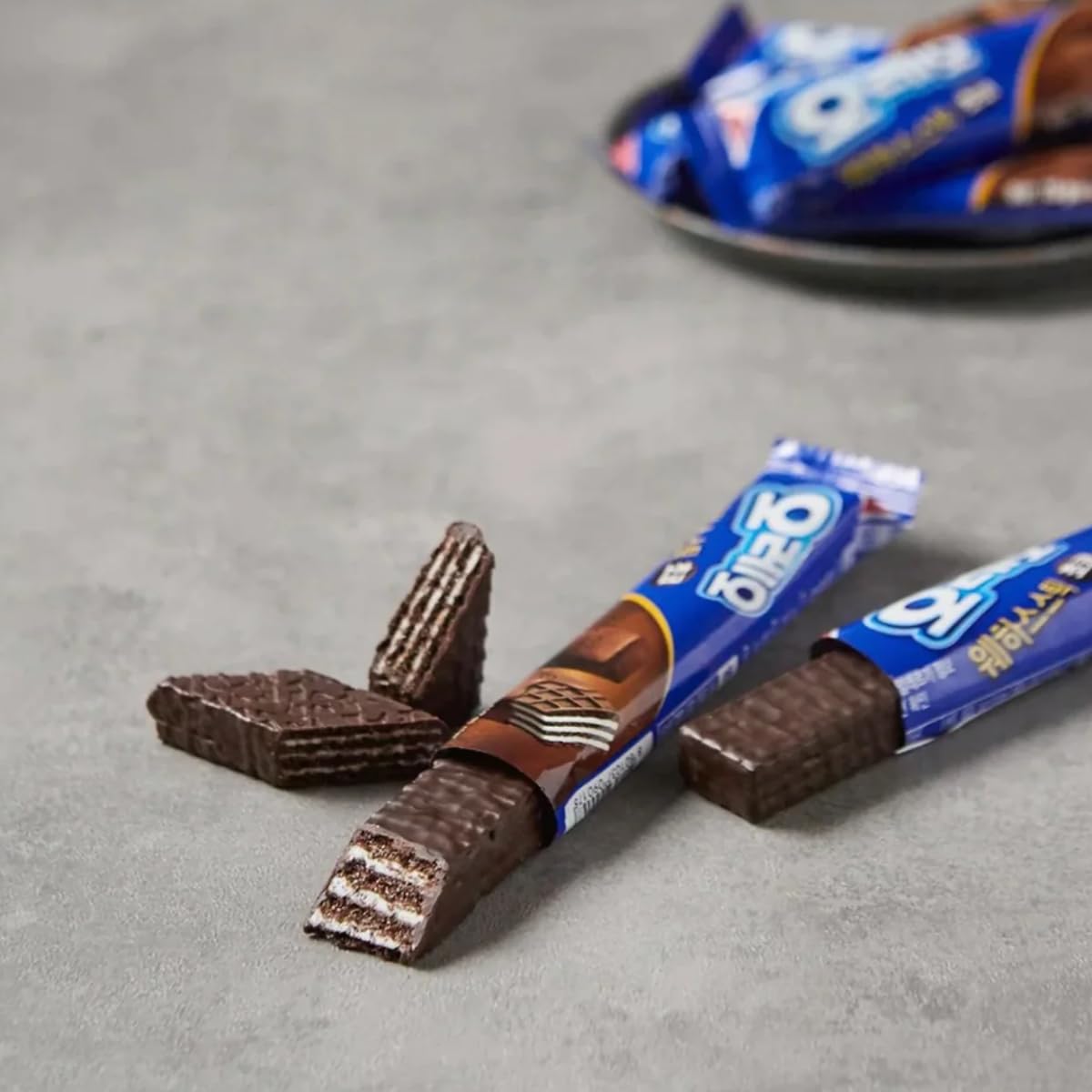 Korean OREO Limited Edition Sandwich Crackers - 3 Pack Variety Flavor Assortment (Chocolate, Vanilla, Choco Mousse) | Thin Wafer Stick Cream Biscuits | Asian Snack Box by Unha's | Perfect for Office Snacks, Tea Time Desserts & Gift Boxes