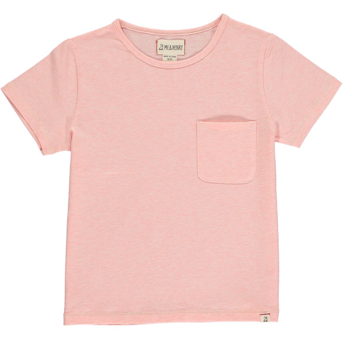 Josh Pocket Tee for Men - Soft Cotton Casual T-Shirt with Chest Pocket in Apricot Color | Perfect for Everyday Wear, Weekend Outings & Layering