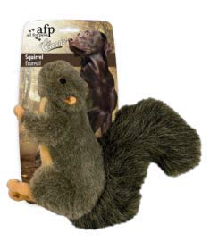 ALL FOR PAWS Squeaky Squirrel Dog Toy - Plush Stuffed Animal Chew Toy for Small & Medium Dogs - Interactive Play & Training Reward - Perfect for Indoor & Outdoor Fun