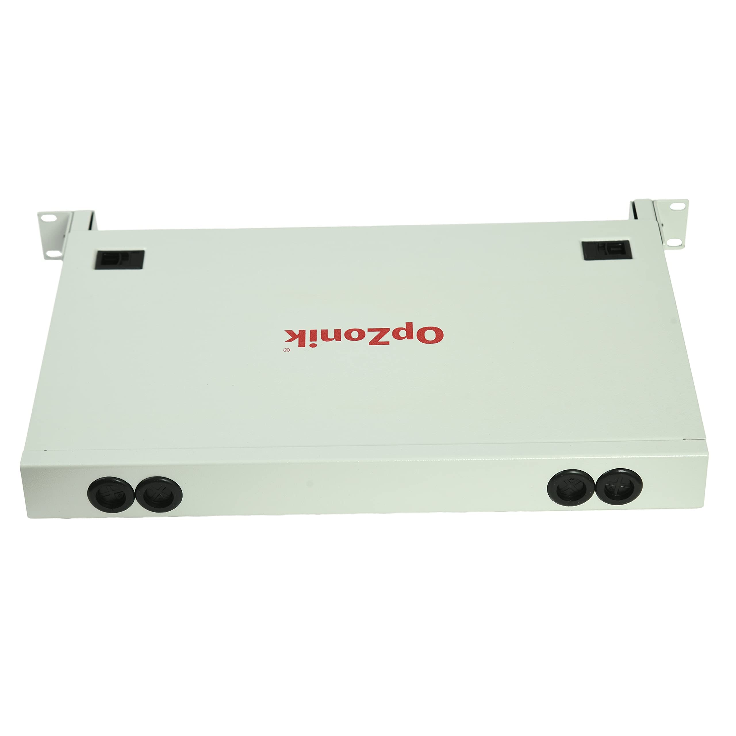 24 Port SC/APC Singlemode Fiber Optic Patch Panel - 1U Rack Mount Enclosure with Telescoping Sliding Design - 19