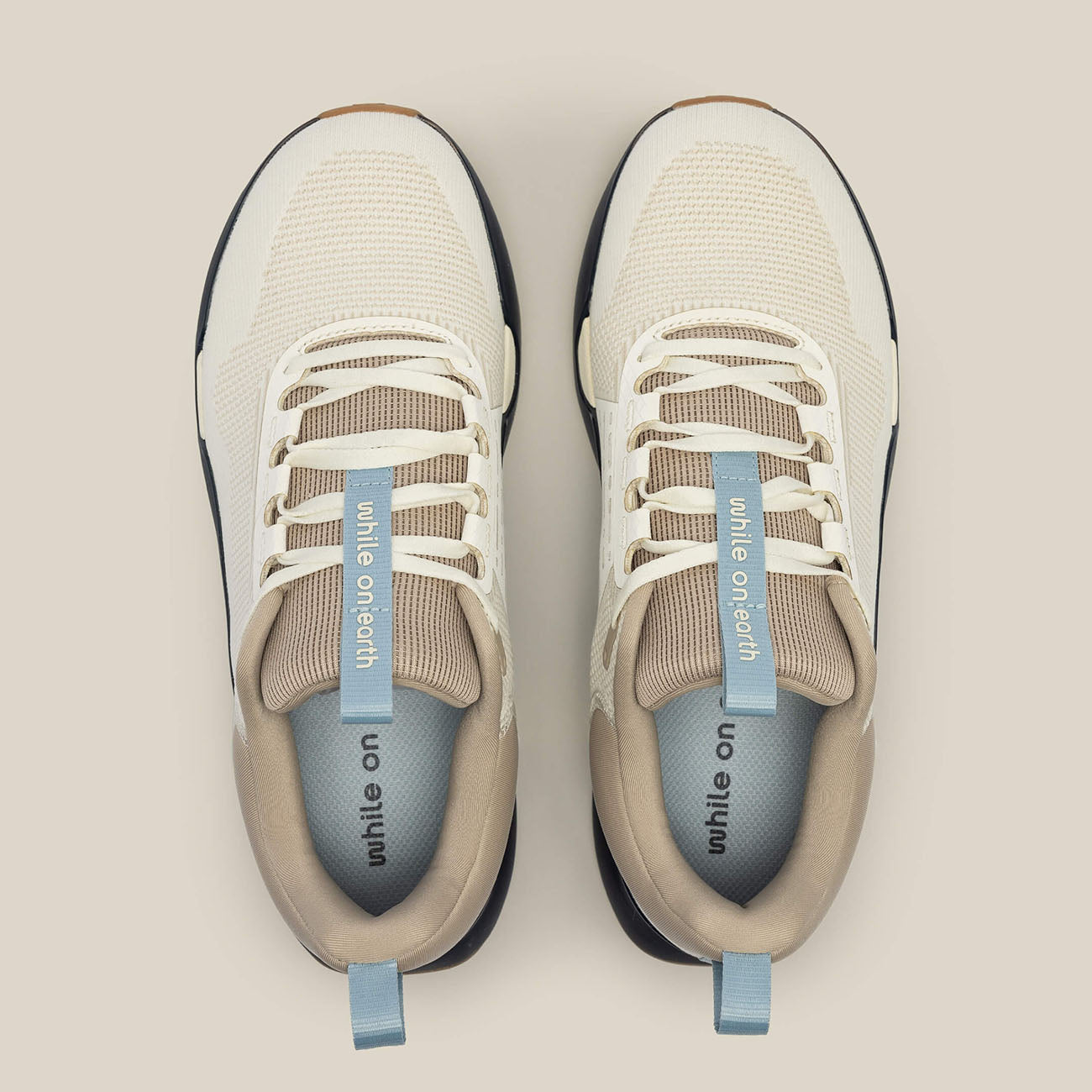 Men's White On Earth Move Trainer - Lightweight Running Shoes for Gym, Workout & Casual Wear