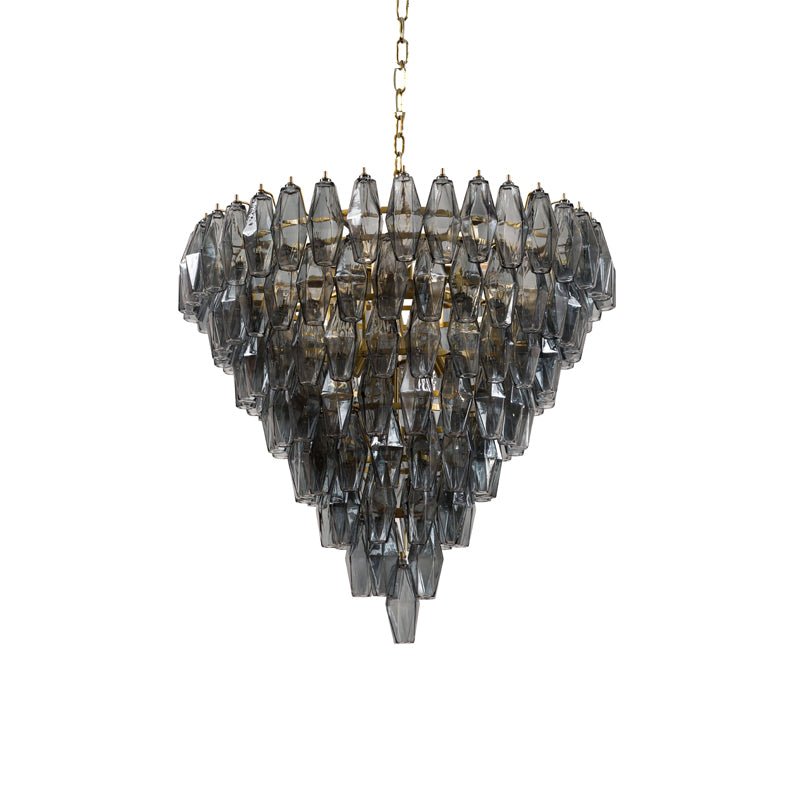 Asti Murano Chandelier - Elegant Venetian Glass Ceiling Light Fixture for Dining Room, Living Room & Bedroom Decor