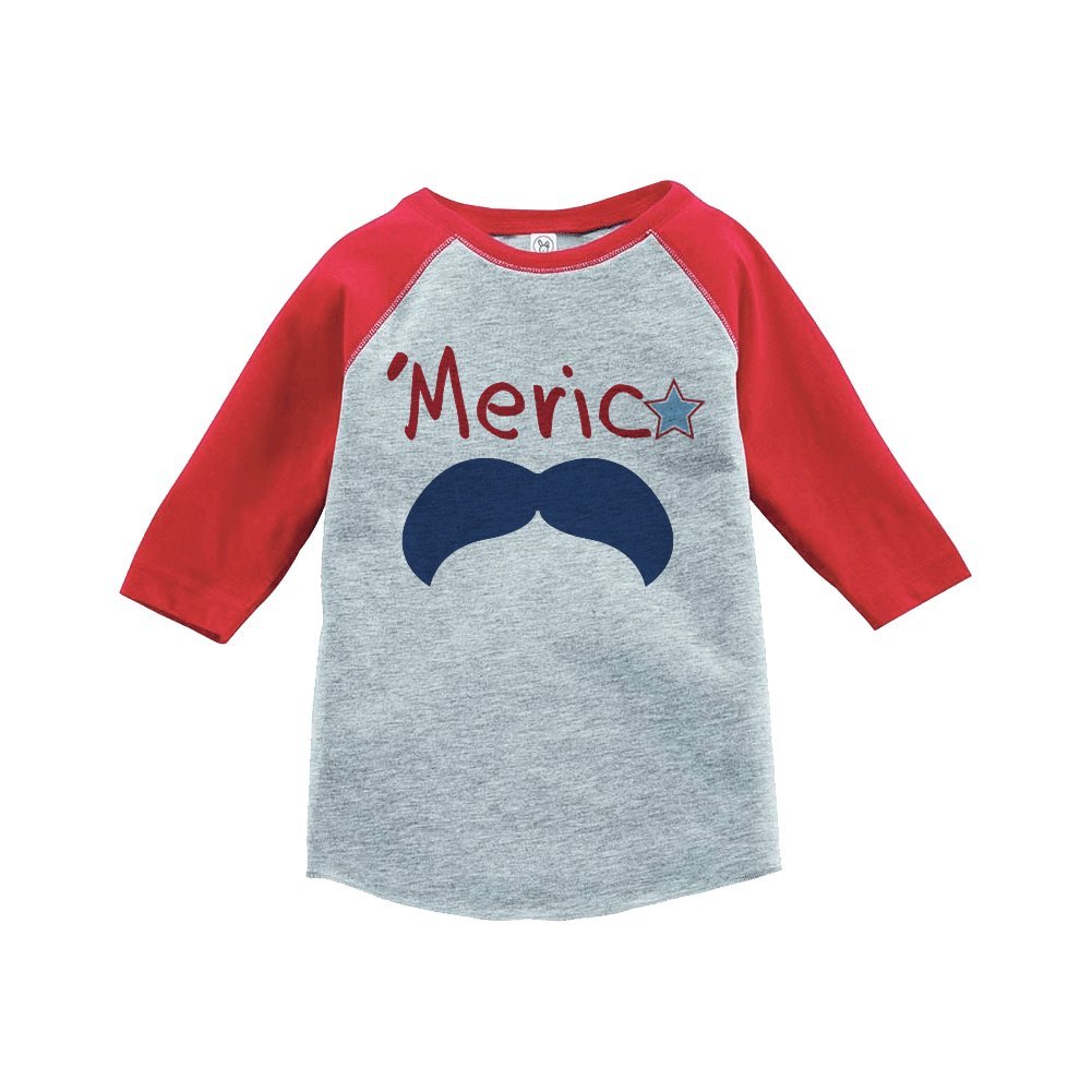 Custom 4th of July Raglan Tee - Patriotic American Flag T-Shirt for Independence Day Celebrations, BBQ Parties & Summer Festivals