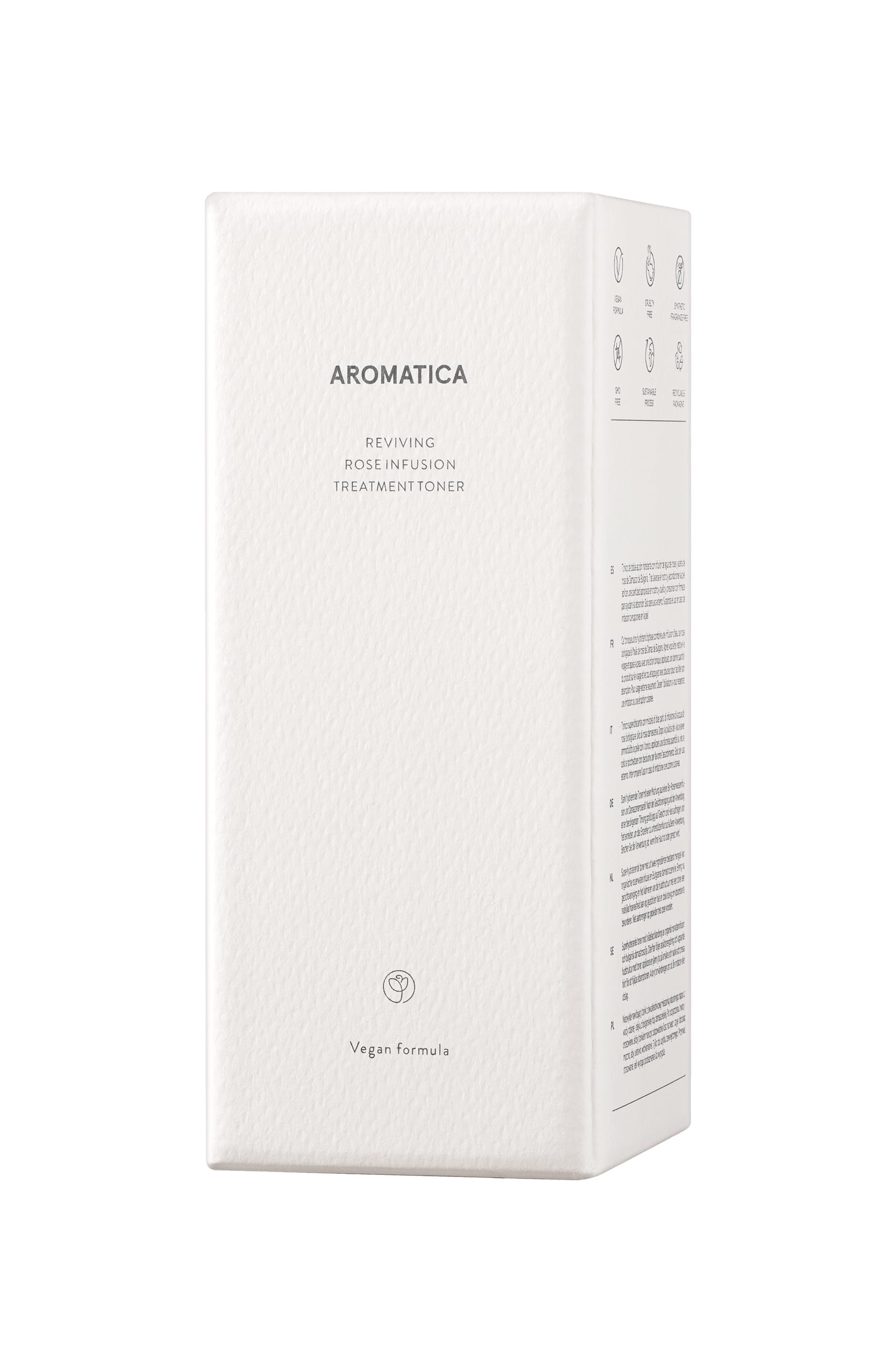Aromatica Reviving Rose Infusion Treatment Toner 200ml - Hydrating Facial Toner with Rose Extract for Dry & Sensitive Skin | Perfect for Daily Skincare Routine & Post-Cleansing Refreshment