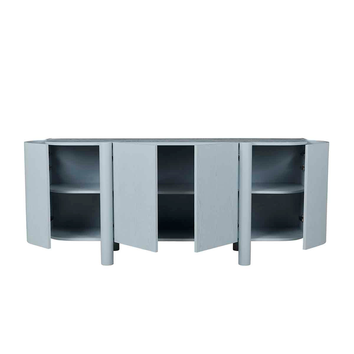 Globe West Artie Buffet - Modern Wood Sideboard with Storage for Dining Room & Living Room - Perfect for Entertaining & Home Organization