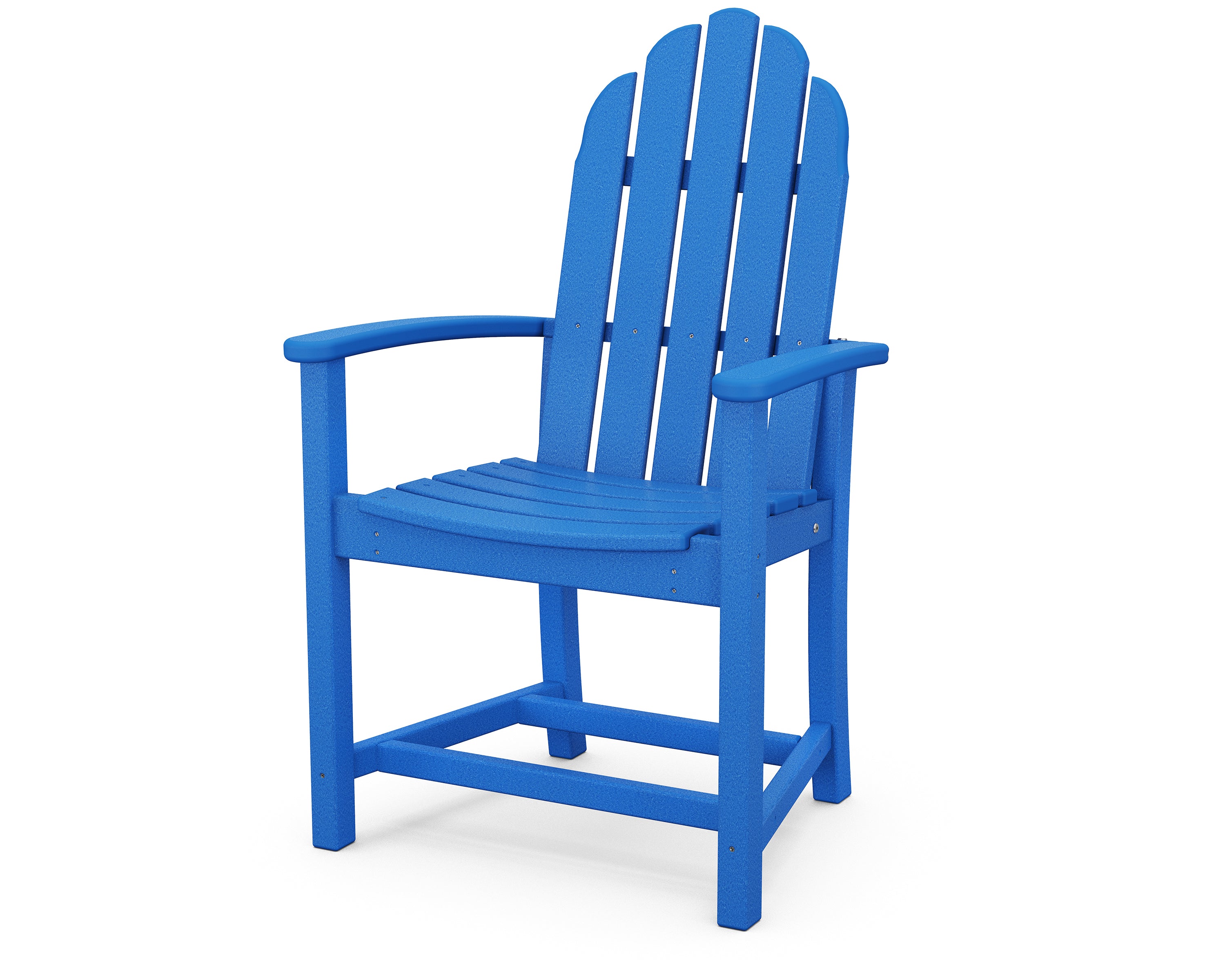 POLYWOOD Classic Adirondack Dining Chair - Weather-Resistant Outdoor Furniture for Patio, Garden & Poolside - Durable Recycled Plastic Material