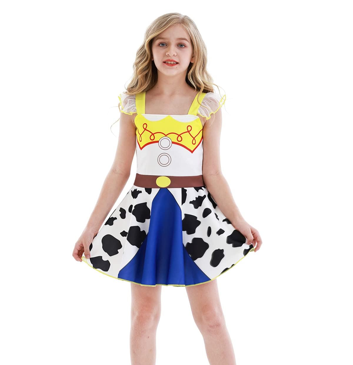 Jessie Cowgirl Costume for Girls - Play Dress Up Outfits, Princess Dresses for Birthday Party & Cosplay | Western Theme, Halloween, Role Play, Photo Shoot