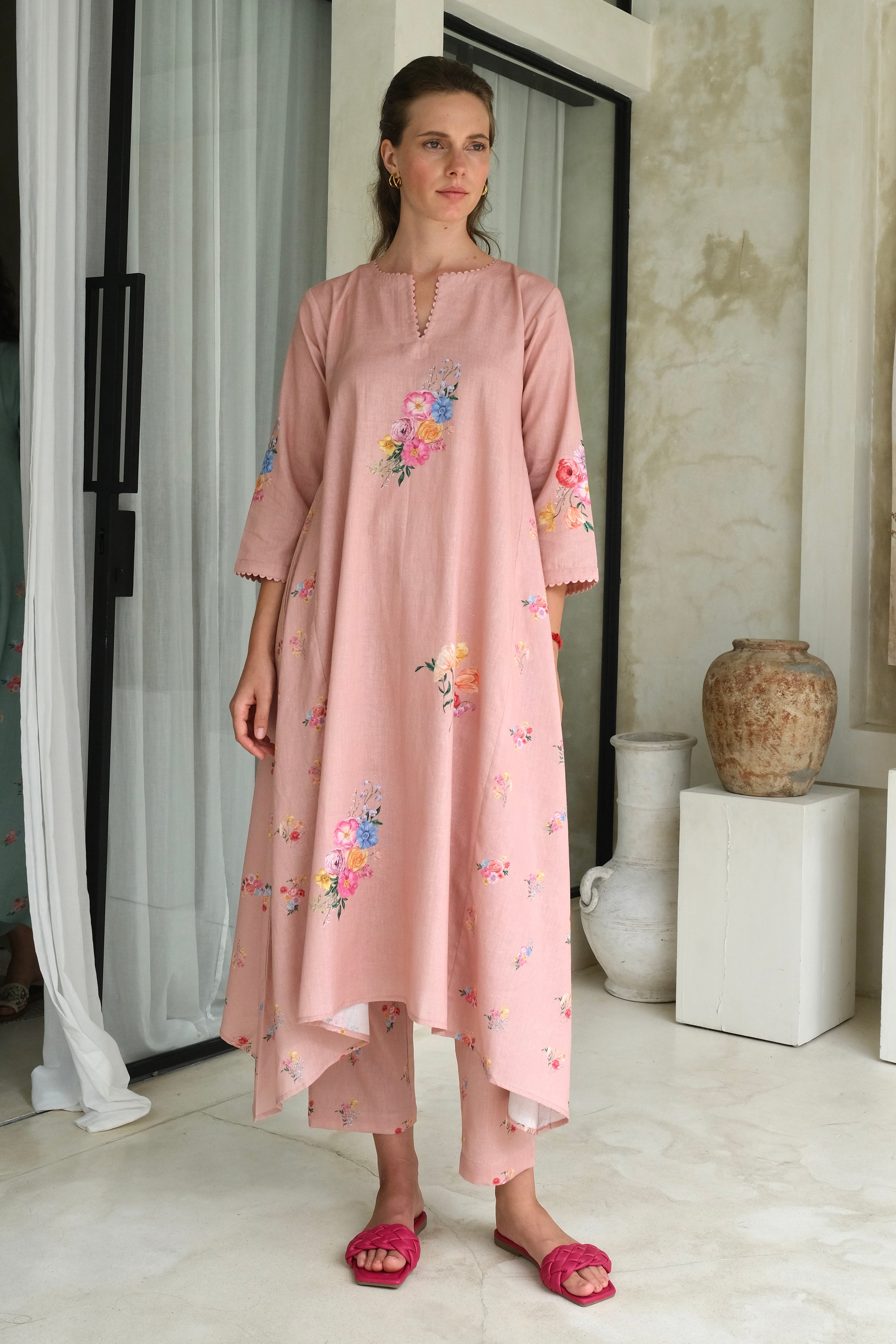 Rosita Kurta Set for Women - Stylish Indian Ethnic Outfit for Casual & Festive Wear - Perfect for Diwali, Weddings & Cultural Events