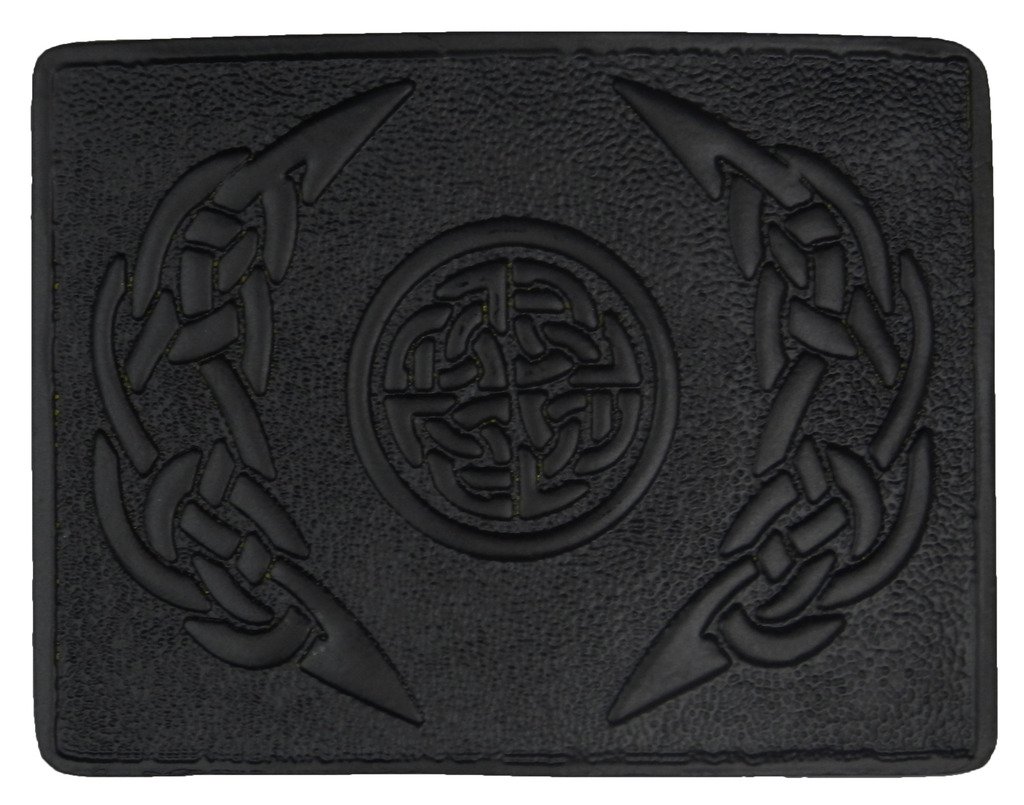 UTK Scottish Kilt Black Powder Coated Belt Buckle - Premium Celtic Accessory for Highland Dress, Renaissance Fairs & Cosplay