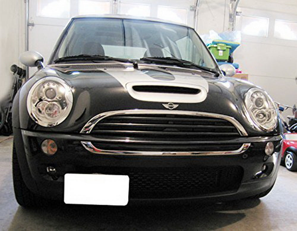 Front Bumper Tow Hook License Plate Mount Bracket Holder for MINI Cooper 2002-2014 | Universal Fit | Easy Installation | Perfect for Parking Sensors & Car Shows