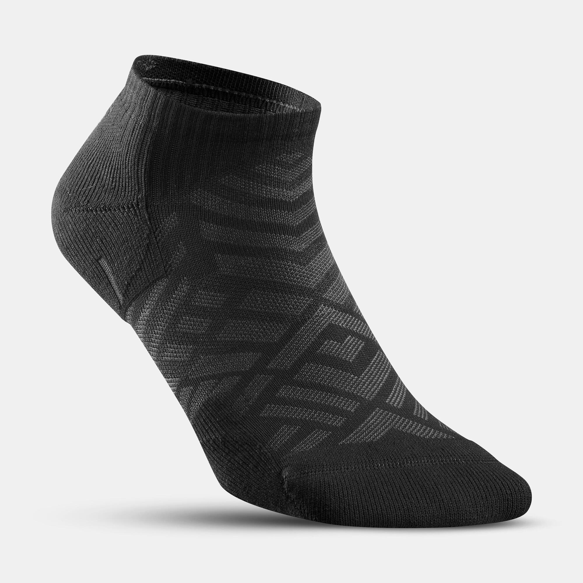 Quechua Hike 100 Low Cut Hiking Socks 2-Pack - Breathable & Cushioned for Outdoor Adventures - Perfect for Trail Running, Camping and Mountain Climbing