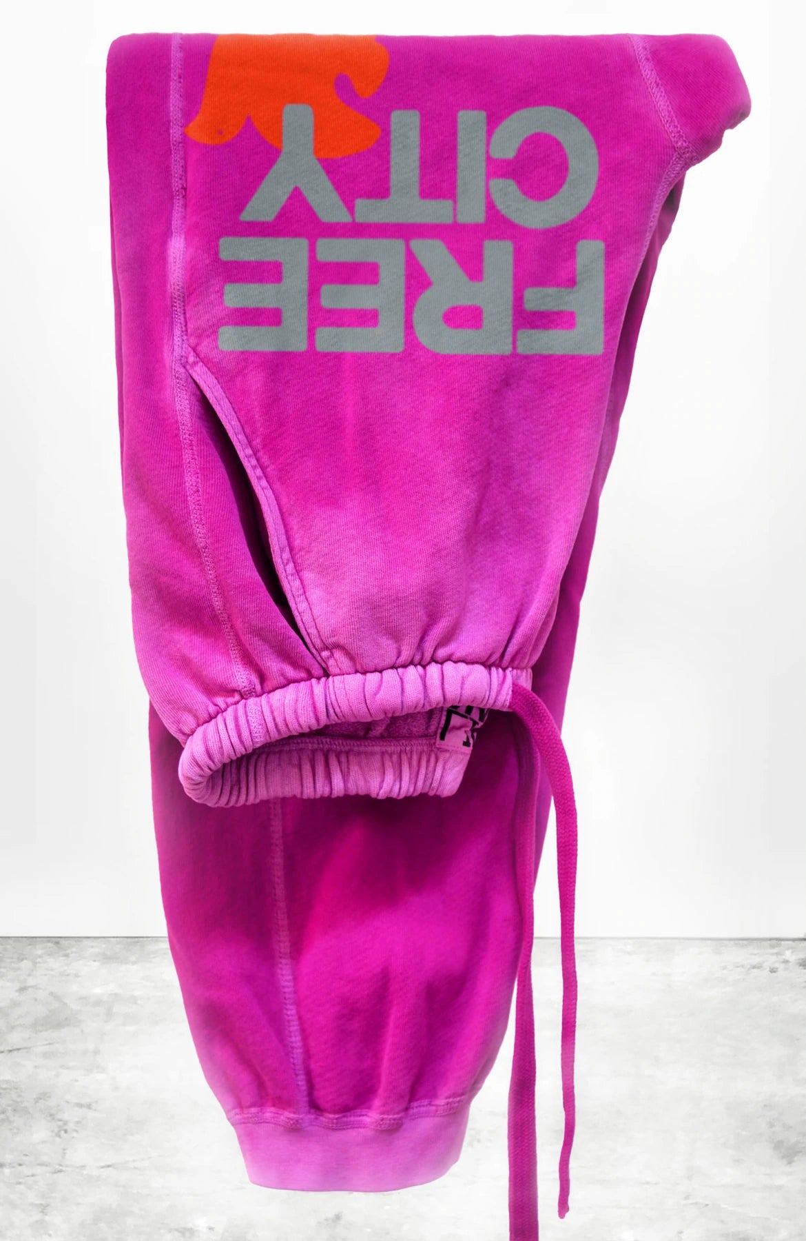 FreeCity Sunfade Pocket Sweatpants for Women - Hot Fuchsia Joggers with Side Pockets | Comfortable Lounge Pants for Yoga, Running & Casual Wear