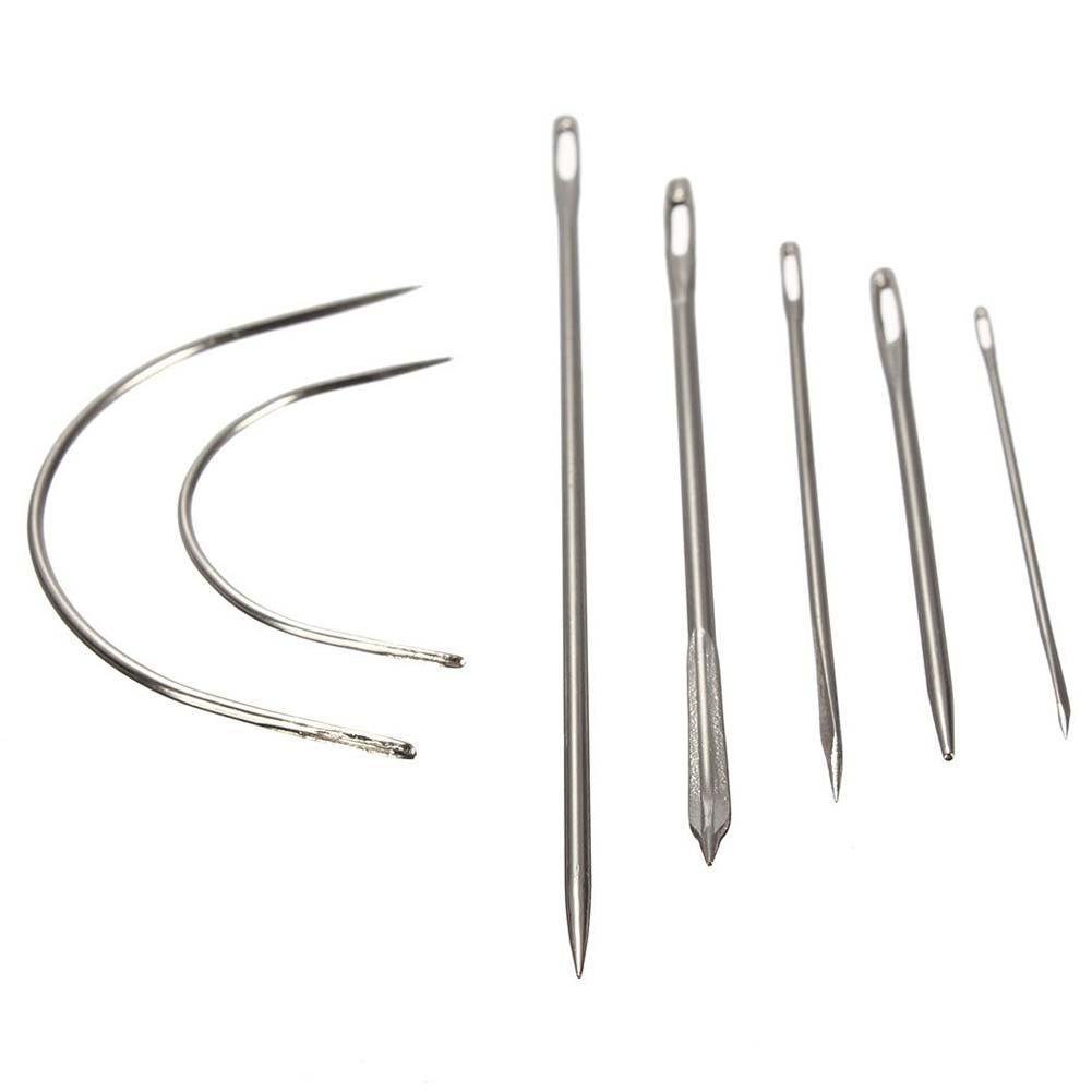 Judixy Heavy Duty Hand Sewing Needles Set - 7 Strong Needles for Leather, Denim & Thick Fabrics (3 Pack) | Perfect for DIY Crafts, Upholstery & Clothing Repairs