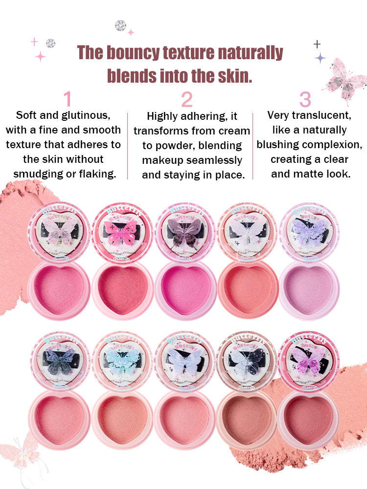FLORTTE Airy Blush Cream - Lovely Aleria Collection | Natural Flush Cheek Makeup | Perfect for Everyday Wear & Special Occasions
