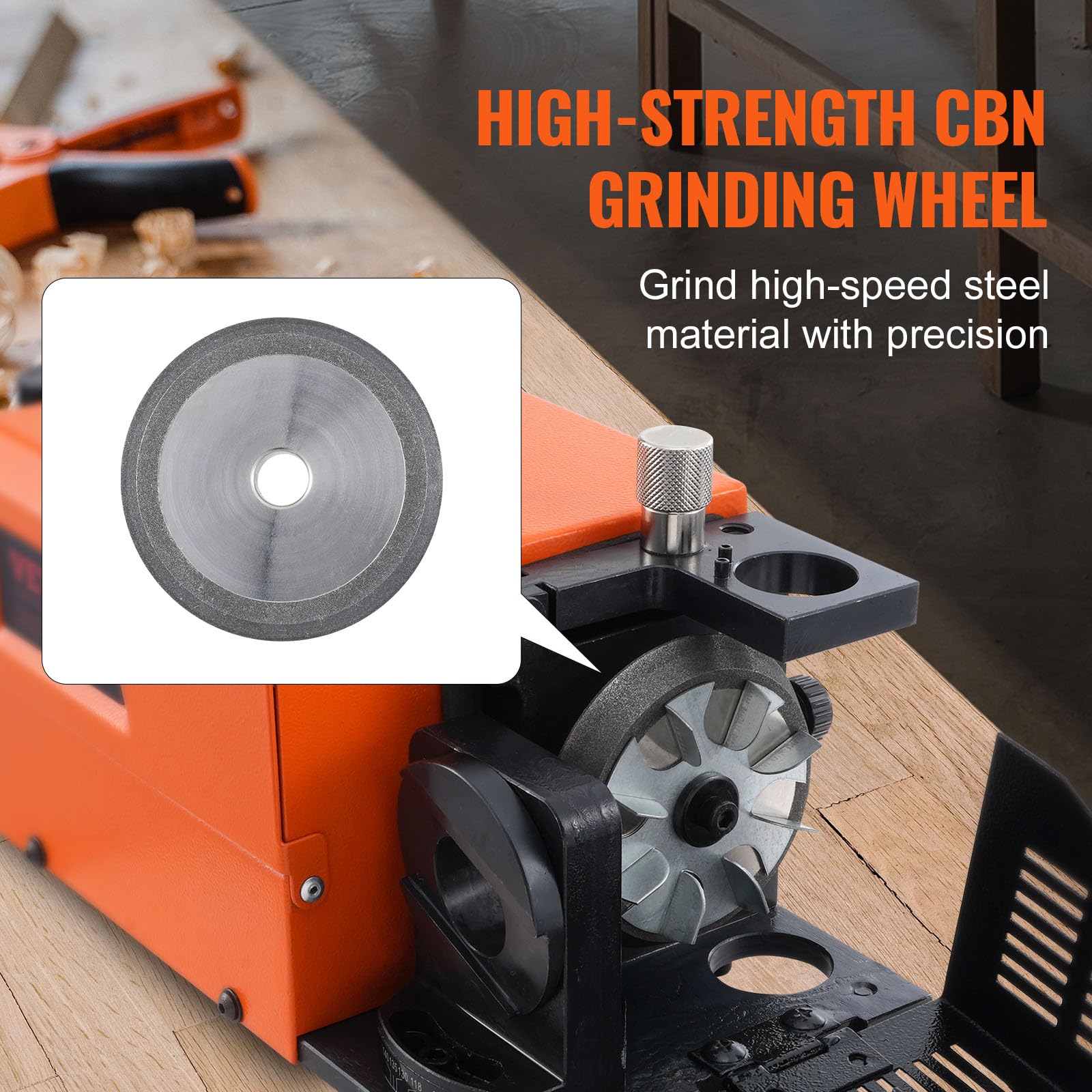 VEVOR MR-13A Drill Bit Sharpener - 3-13mm HSS Drill Bit Grinder with Adjustable 95°-135° Angle, 11 Collets & CBN Wheel | Portable Drill Bit Sharpening Machine for Woodworking, Metalworking & DIY Projects