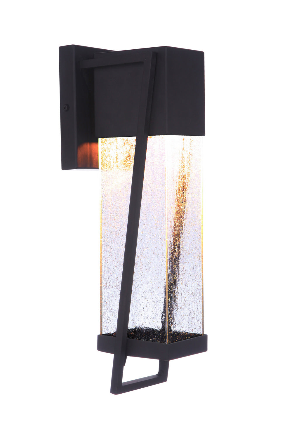 Bryce LED Outdoor Lantern - Waterproof Solar Wall Light with Dusk to Dawn Sensor - Perfect for Porch, Patio, Garden, and Pathway Lighting (Midnight Black)