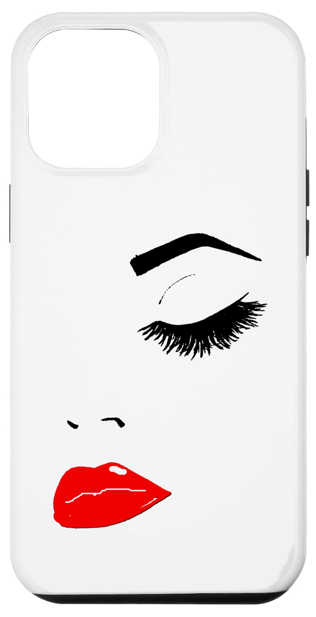 iPhone 12 Pro Max Case with Elegant Lash Extensions Print - Perfect for Makeup Artists & Fashion Lovers - Stylish Phone Cover for Women, Gift Idea for Cosmetologists & Beauty Enthusiasts