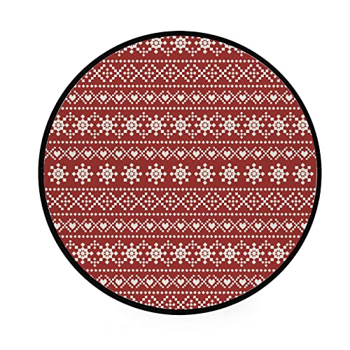 Christmas Winter Red Snowflakes