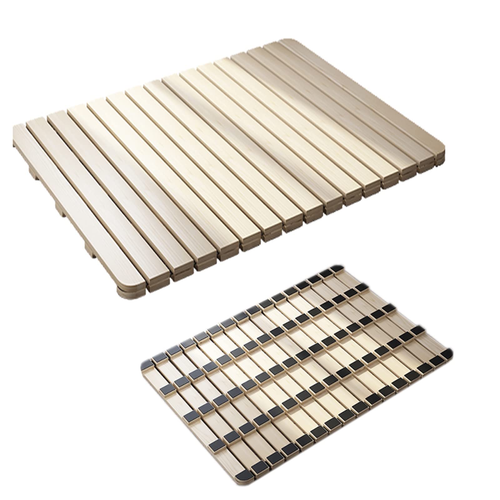 ZAQY Wood Folding Box Spring Mattress Support for Beds - Bunkie Board Replacement (1.5x2m) for Platform/Bunk Beds & Daybeds - Home & Dorm Use