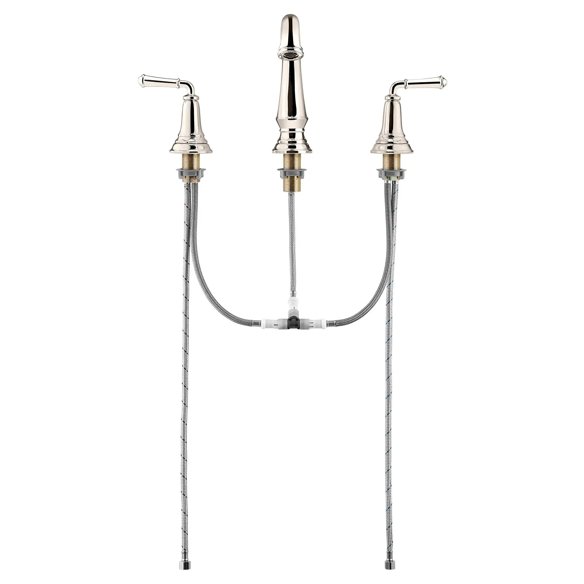 Delancey® 8 Inch Widespread 2 Handle Bathroom Faucet - 1.2 GPM/4.5 LPM Water-Saving Design with Lever Handles - Perfect for Vanities, Powder Rooms & Guest Bathrooms