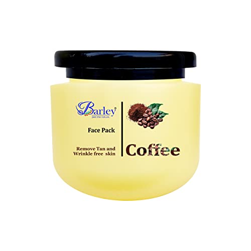 Organic Barley Coffee Face Mask - 600g Natural Exfoliating & Brightening Skincare for Glowing Skin - Perfect for Daily Use & Spa Treatments