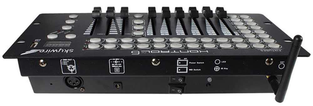 Blizzard Lighting Kontrol 6 Skywire Compact DMX Controller with 2.4GHz Wireless Transmitter - Perfect for Stage Lighting, DJ Shows, and Live Events