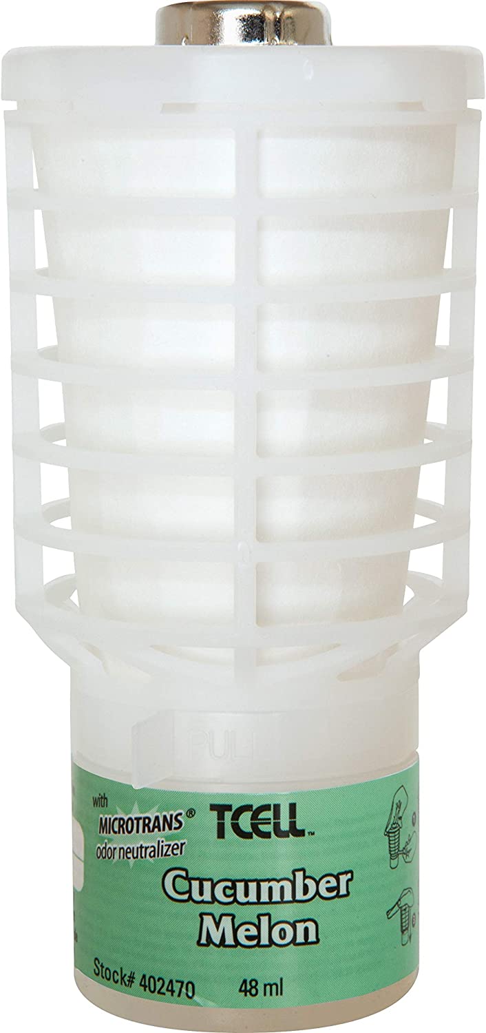 Cucumber Melon Air Freshener T-Cell Refill (6 Pack) - Long-Lasting Fragrance for Home, Car & Office