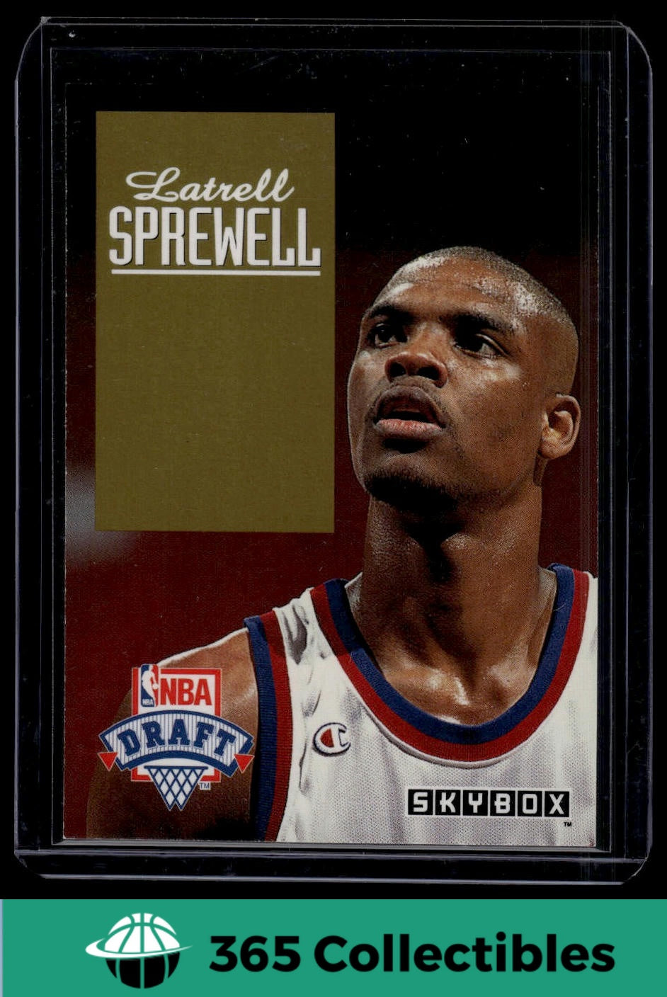 1992-93 SkyBox Latrell Sprewell Draft Picks #DP24 Basketball Card - Golden State Warriors Rookie Collectible for NBA Fans & Sports Memorabilia Enthusiasts - Perfect for Display, Trading, and Investment