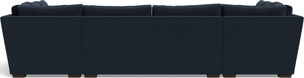 Modern Mesa 154 Condo U-Shaped Sectional Sofa - Comfortable L-Shaped Couch for Living Room, Family Room & Small Spaces
