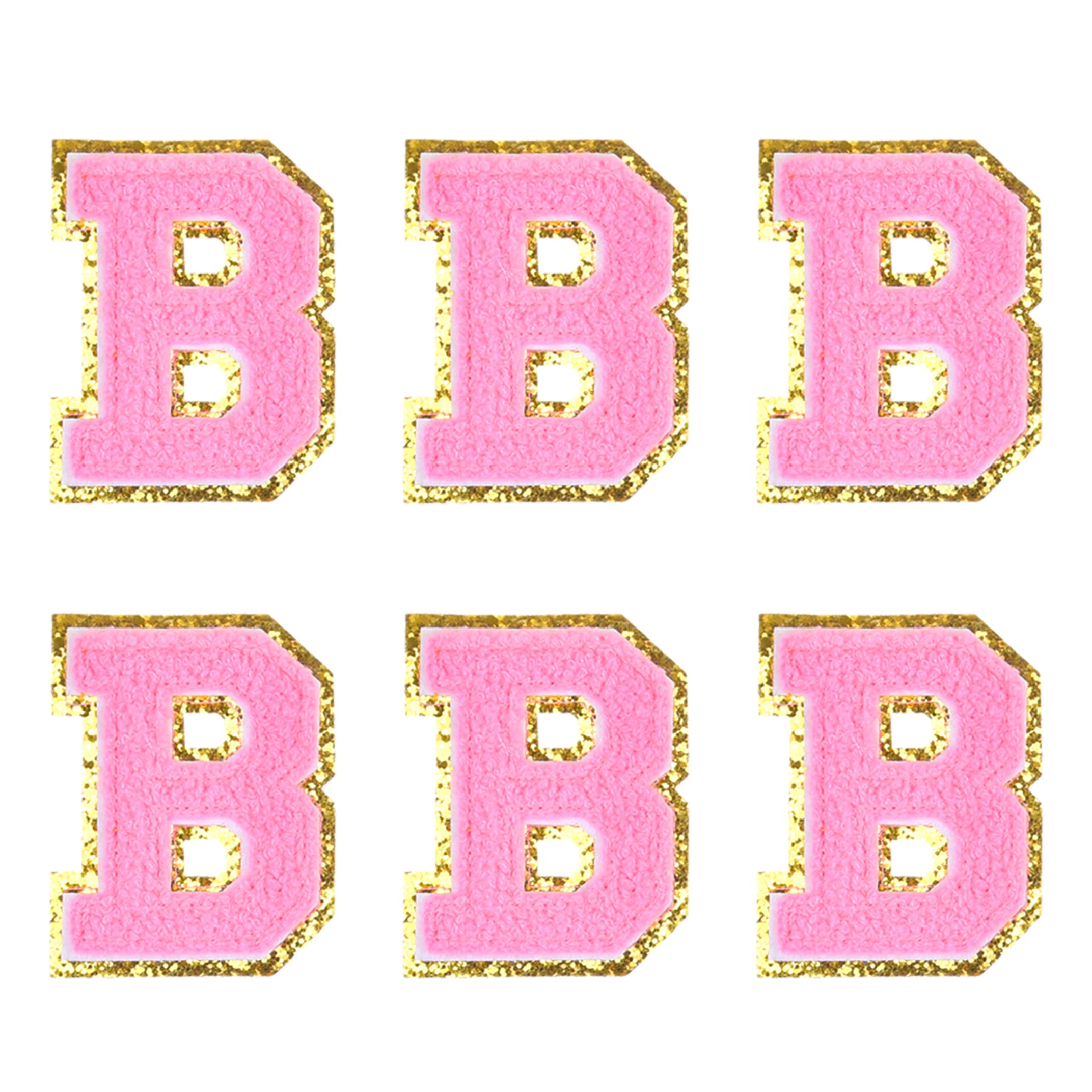Kare & Kind Iron On Letter Patches - Chenille Embroidered Alphabet B Patch for Clothing, Shirts, Jackets & DIY Crafts | Perfect for Customizing Uniforms, Dresses, Bags & Hats | Great for Sewing, Handmade Projects & Personalized Gifts