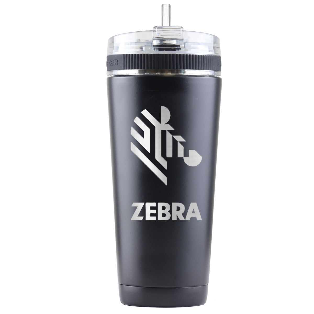 Zebra Technologies Custom 26oz Flexible Water Bottle - Durable & Leak-Proof for Gym, Hiking & Outdoor Activities