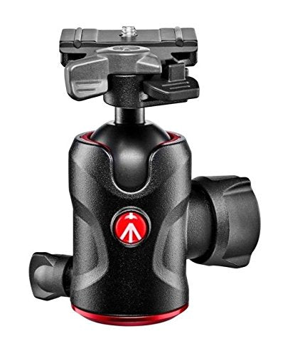 Manfrotto MH496 BHUS Professional Center Ball Head with Quick Release Plate - Perfect for DSLR Cameras, Video Cameras & Tripods for Photography & Videography